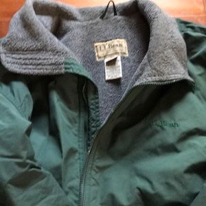 LL Bean men’s XXL fleece lined coat